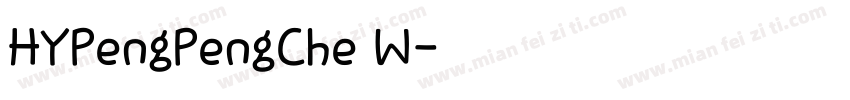 HYPengPengChe W字体转换